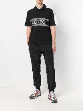 KENZO • Sport Logo Polo Shirt in Black